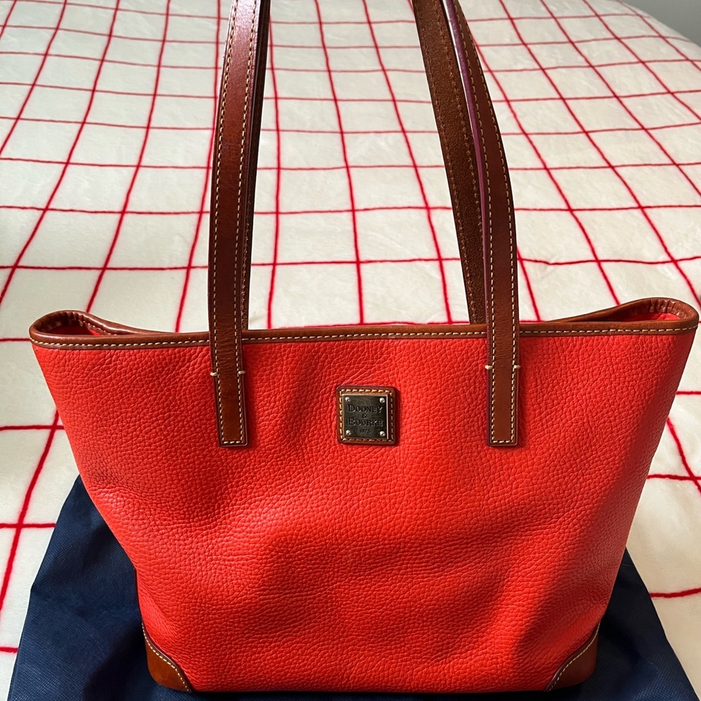Dooney & Burke orange/red tote